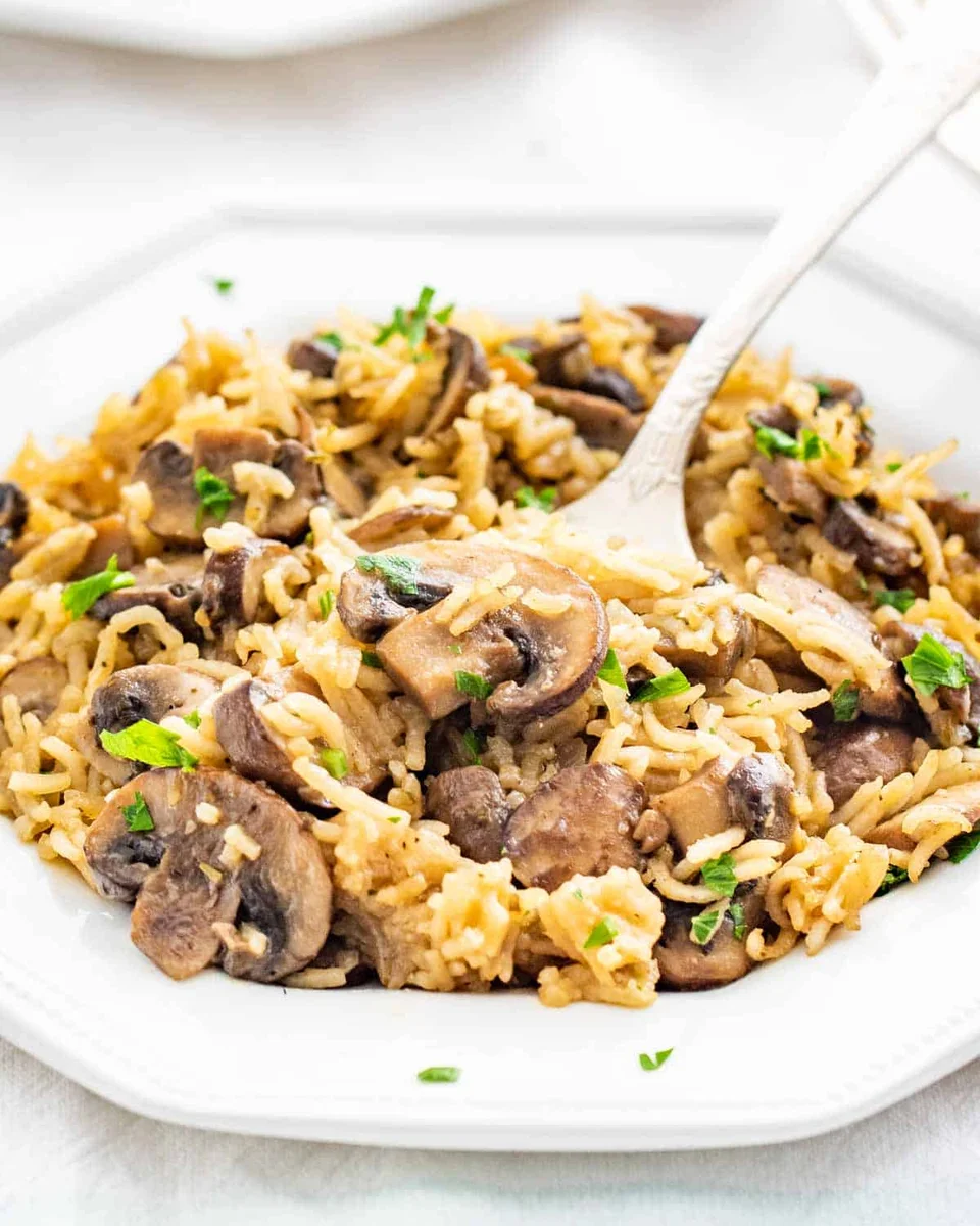 Baked Mushroom Rice