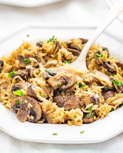 Baked Mushroom Rice