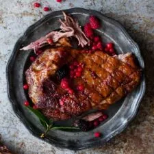 Roast Beef Brisket with Berry Sauce