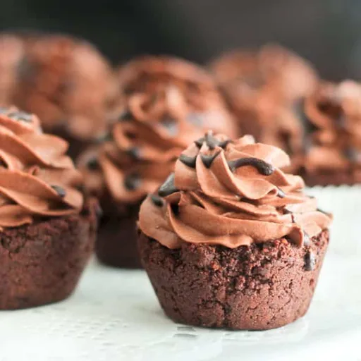 Mini tartaletas de galleta de chocolate