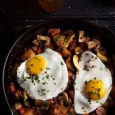 Rustic Smoky Breakfast Hash with Gammon