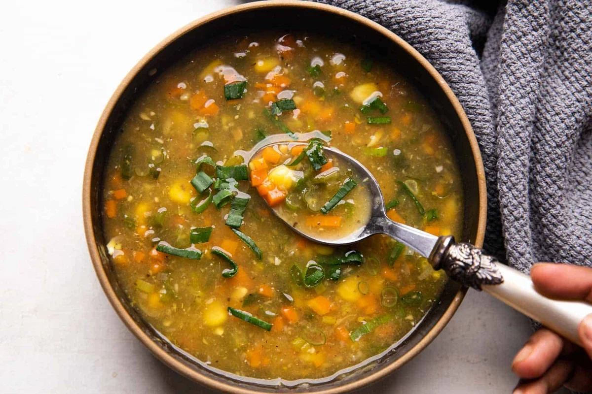 Vegetarian Sweet Corn Soup