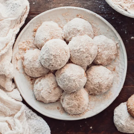 Gluten-Free Vegan Snowball Cookies