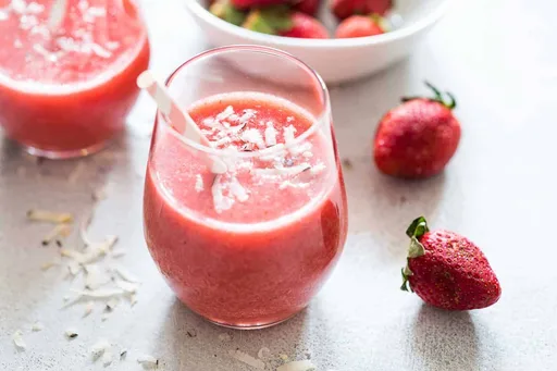 Strawberry Banana Coconut Smoothie (Vegan, Paleo, Whole30)