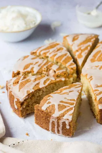 Pastel vegano de coco