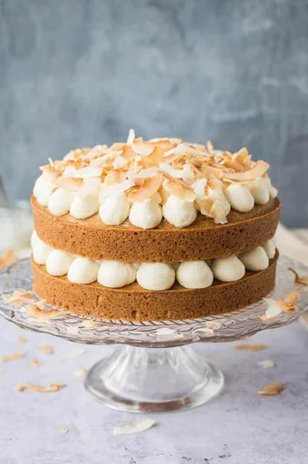 Vegan Coconut Layer Cake