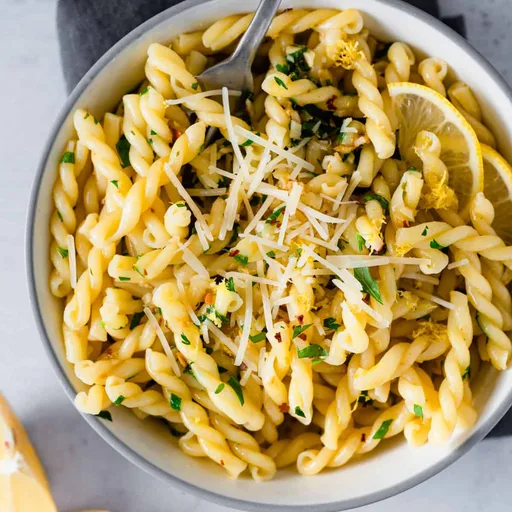 Gemelli Pasta with Lemon and Garlic