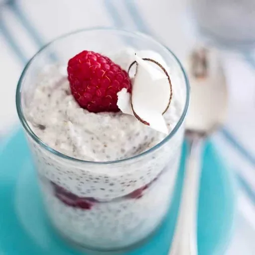 Pudín rápido de coco y semillas de chía