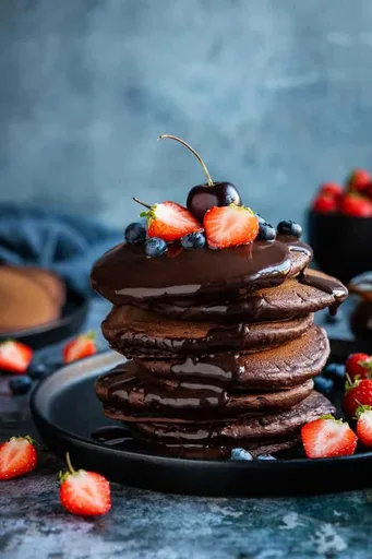 Vegan Chocolate Pancakes