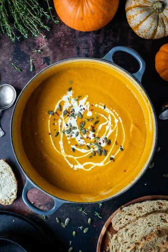 Spiced Carrot And Pumpkin Soup (Vegan)
