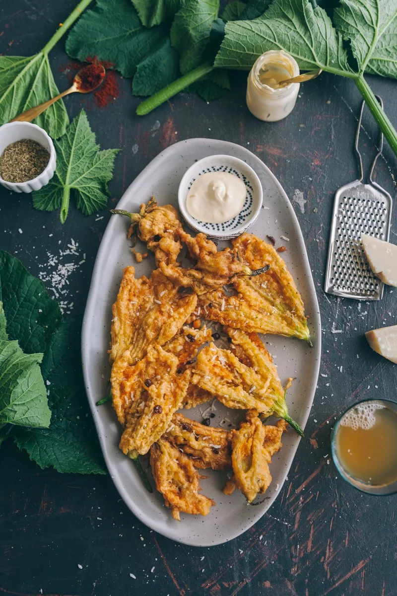 Zucchini Blossom Fritters
