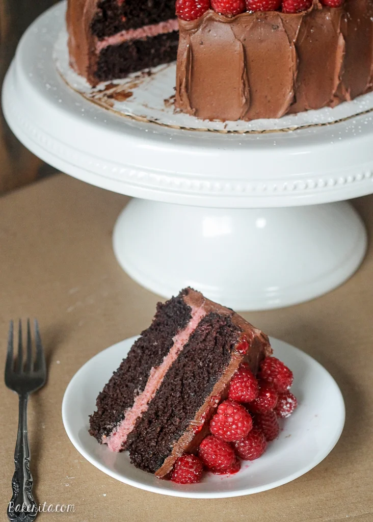 Mocha Raspberry Cake