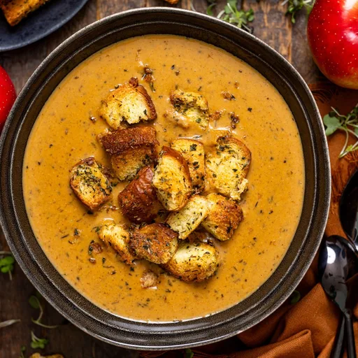 Creamy Roasted Apple Pumpkin Soup
