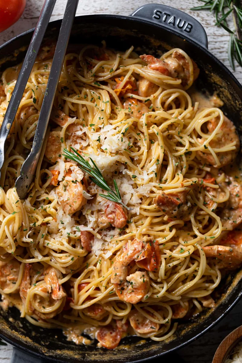 Creamy Shrimp Scampi Pasta