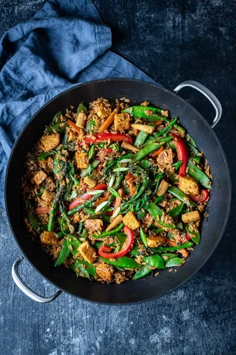 Vegetable Peanut Fried Rice