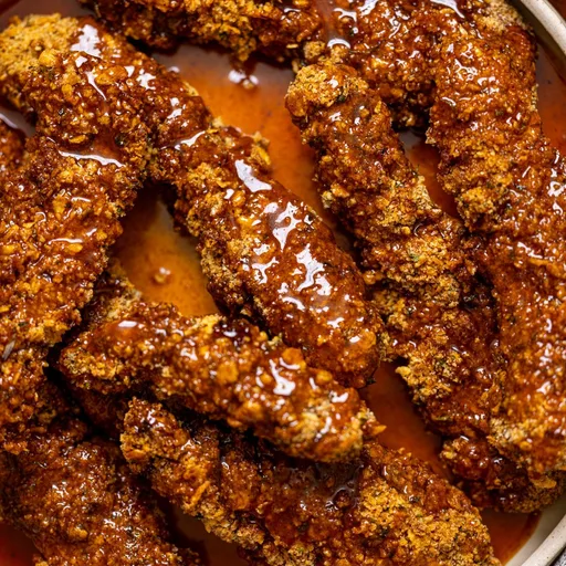Tenders de poulet croustillants du Sud au miel épicé