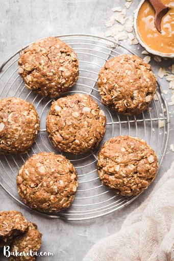 Soft & Chewy Peanut Butter Oatmeal Cookies (Gluten-Free)
