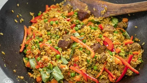 Lamb Curry Fried Rice Recipe