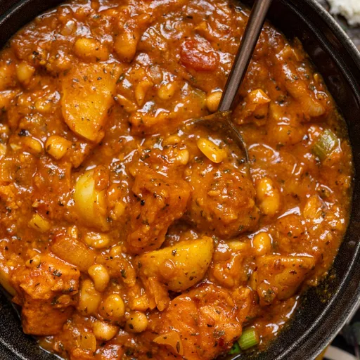 Estofado vegano sustancioso de boniato