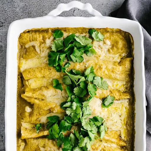 Enchiladas de cerdo desmenuzado