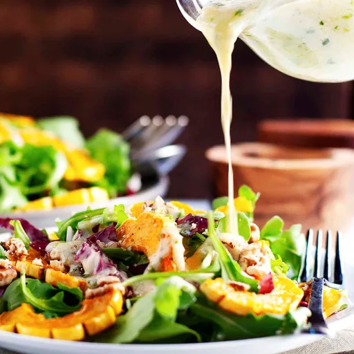 Delicata Squash Salad with Creamy Tarragon Dressing