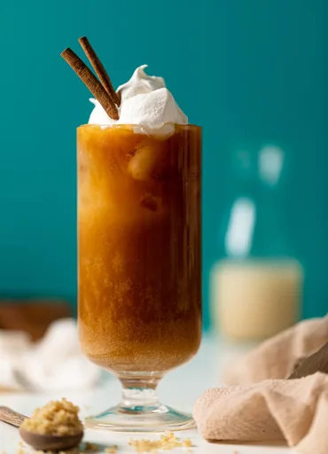 Iced Vanilla Latte with Quinoa Milk