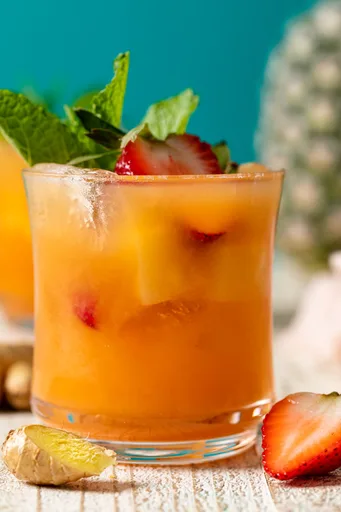 Jamaican Rum Punch Mocktail