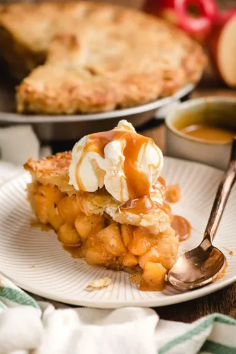 Tarta de manzana caramelizada