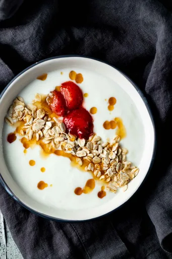 Yogur al baño maría a baja temperatura