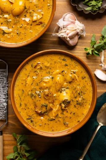 Sopa de Ñoquis con Pollo a la Toscana 'Marry Me'