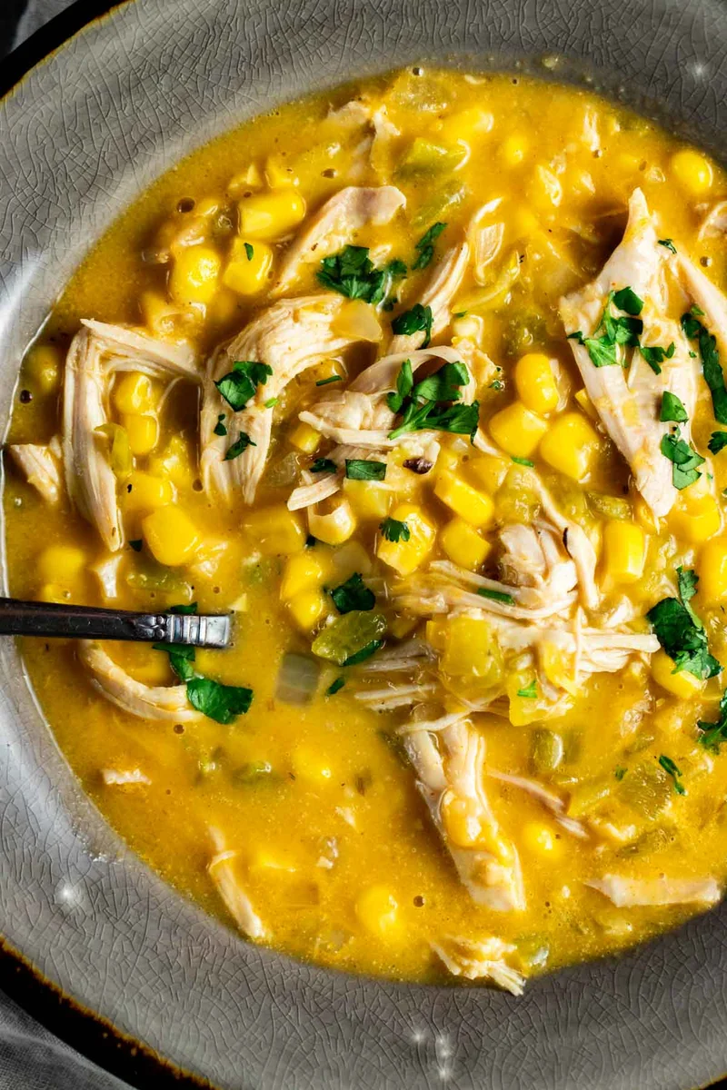 Sweet Corn and Chicken Soup
