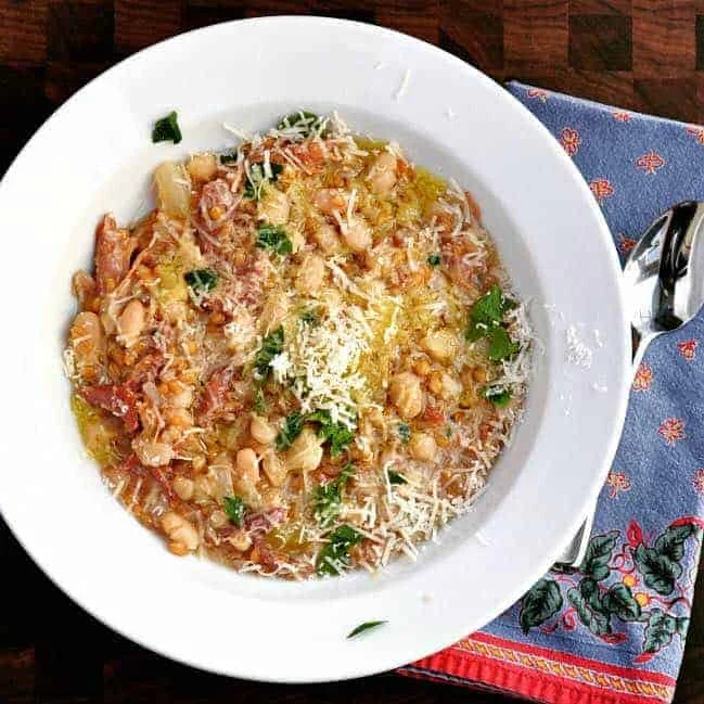 Farro, White Bean and Vegetable Soup