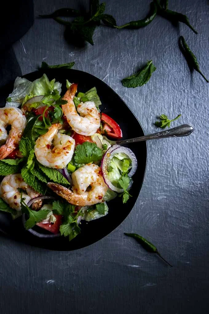 Spicy Thai Shrimp Salad (Pla Goong)
