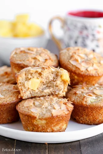Vegan Pineapple Coconut Muffins