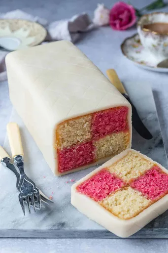 Vegan Battenberg Cake
