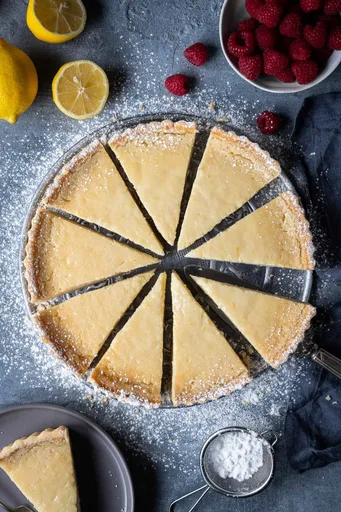 Tarta de limón vegana