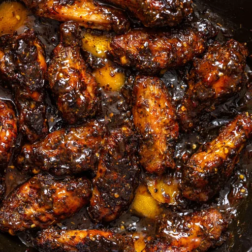 Sticky Orange Chicken Wings [Sweet + Spicy Honey Glazed]