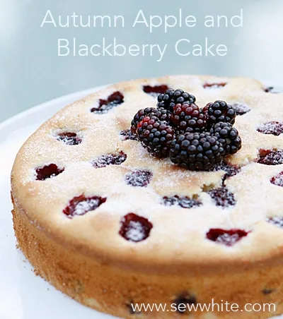 Autumn Apple and Blackberry Cake