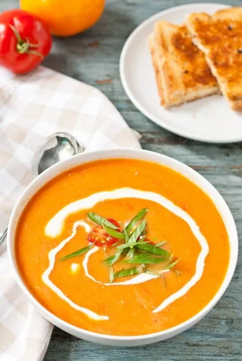 Fresh Tomato Basil Soup Recipe