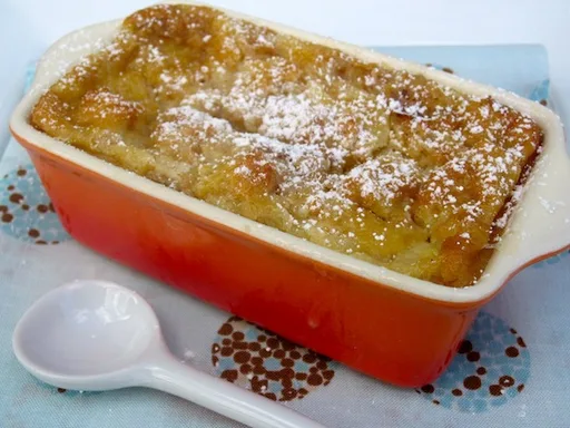 Receta de Pudín de Pan con Plátano