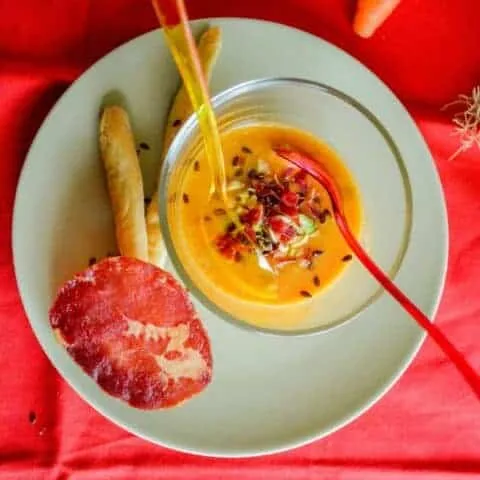 Receta de gazpacho de zanahoria fácil