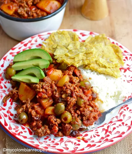 Receta de picadillo de chorizo y ternera