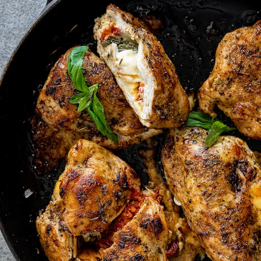 Pechugas de pollo rellenas Caprese