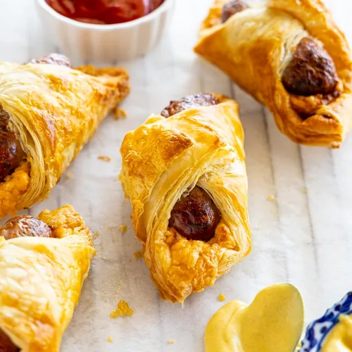Cheesy Air Fryer Sausage Rolls