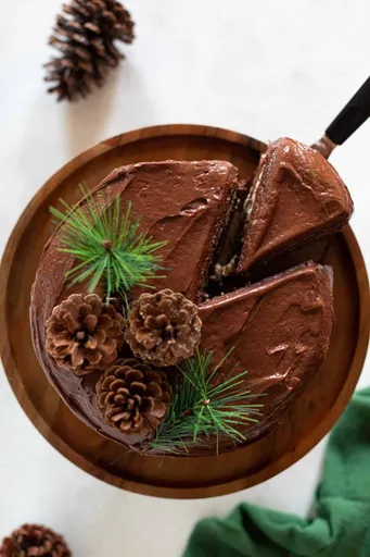 Vegan Brownie Cookie Dough Cake