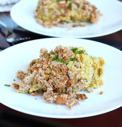 Cheesy Vegan Quinoa Bake
