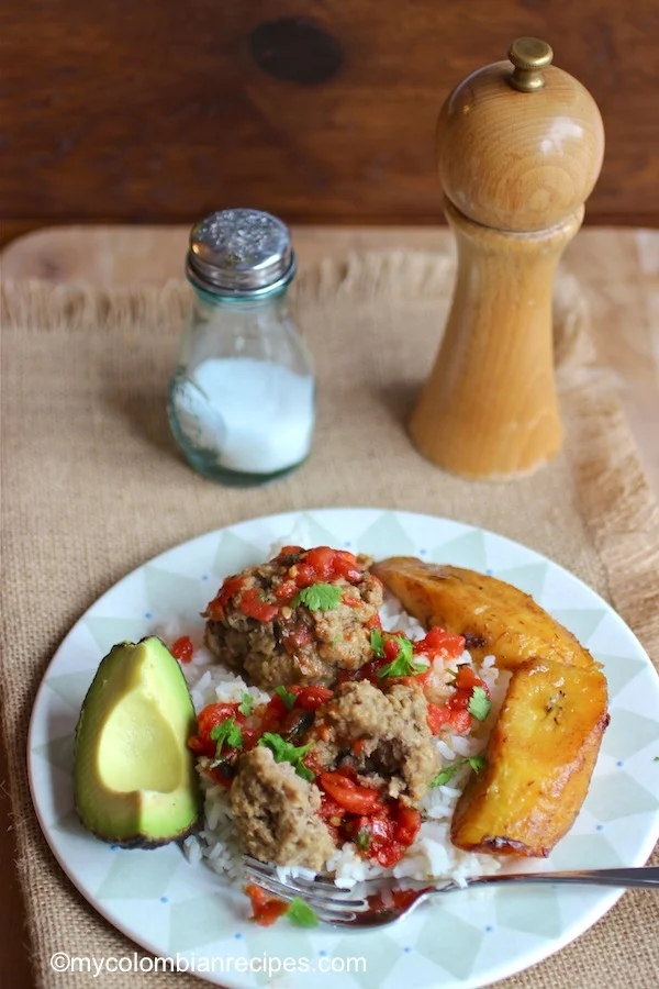 Receta de Albóndigas Colombianas