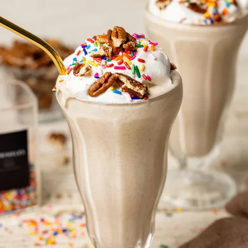 Vegan Peanut Butter Pecan Milkshake