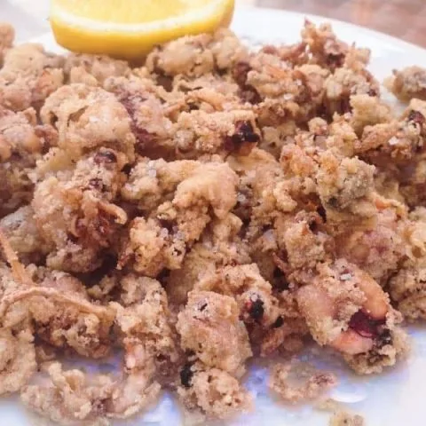 Puntillitas fritas de España