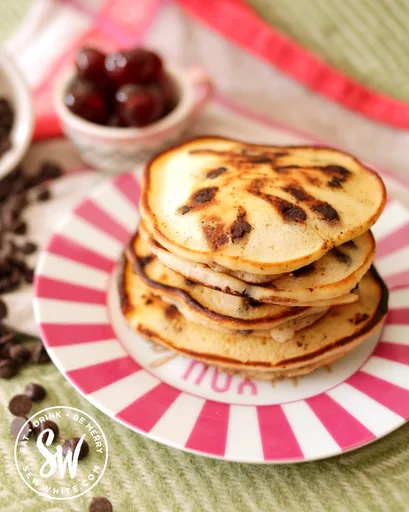 Chocolate Cherry Pancakes - Easy Black Forest Pancakes